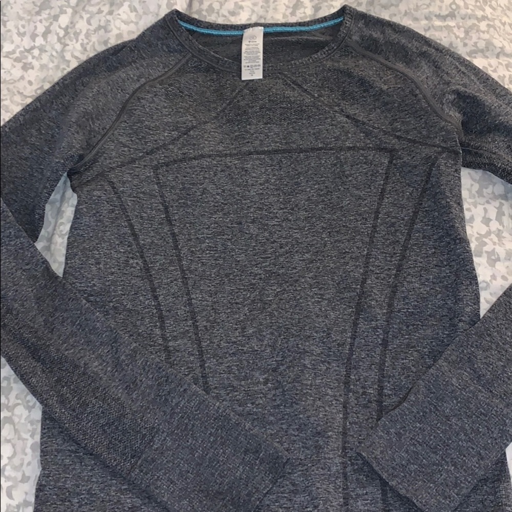 Grey athletic top
